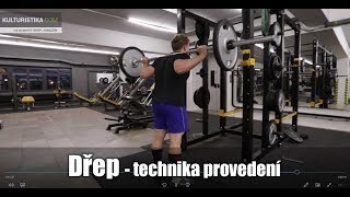 Dřep - technika provedení