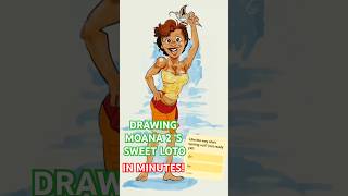 Speed-Drawing Sweet Moana 2's Loto in JUST MINUTES using Adobe Fresco!