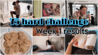 75 HARD CHALLENGE week 1 results weight loss journey vlog motivation Korean diet transformation 2025