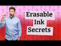 Does erasable ink become permanent?