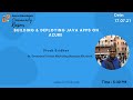 #JavaOnAzure: Building & deploying Java apps on Azure