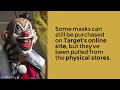 target removes clown masks