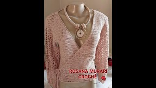 BLUSA TRANSPASSADA  NA FRENTE MARAVILHOSA #croche #crochet #blusadecroche #blusasdemoda