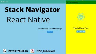 React Native Drawer Navigation with Stack Navigator Example