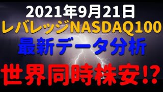 【中国発の暴落はあるのか？】レバレッジNASDAQ100  最新データ分析  チャート テクニカル分析　2021年9月21日