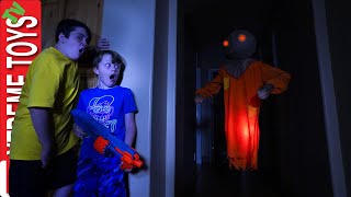 The Ghost Scarecrow Haunts Ethan and Cole! Sneak Attack Squad Halloween!