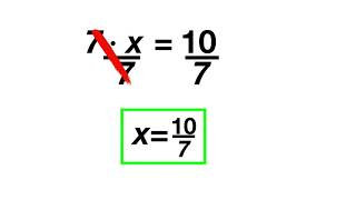 One Step Equations - Multiplication and Division