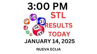 STL NUEVA ECIJA 2nd Draw Result Today 3:00 PM Draw Result Philippines January 14, 2025