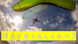 Soaring in Wijk aan Zee beach