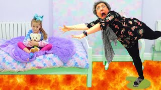 Ruby and Bonnie Floor is Lava Challenge and other funny stories for kids