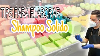 Tips para elaborar tu shampoo Solido.