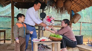 Husband gives flowers: A loving gift or a secret apology? Chẩu Thị Đắc