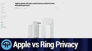 Apple Privacy Highlighted by Ring Kerfuffle