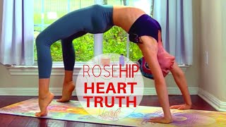 Rose Hips Vinyasa Yoga Flow Yoga Class | Heart TRUTH | Face Massage| Ali Kamenova Yoga