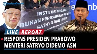 Respons Prabowo soal Mendikti Didemo Puluhan ASN, Satryo Klaim Sudah Lapor ke Mayor Teddy