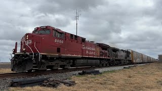 CP AC44CW w/ P3, Grey Ghost \u0026 More! 3 Trains On The CPKC Laredo Sub