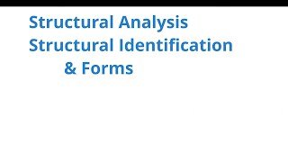 001 CE340 Structural Identification and Structural Forms