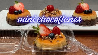 Mini chocoflan  para negocio o mesa de postres