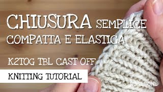 Chiusura SEMPLICE ELASTICA E COMPATTA a dritto ritorto