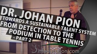 Dr Johan Pion Towards A Sustainable Talent System In Table Tennis Part 2