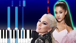Lady Gaga, Ariana Grande - Rain On Me (Piano Tutorial)