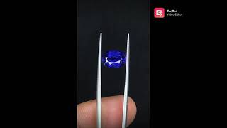 natural Kashmir sapphire.