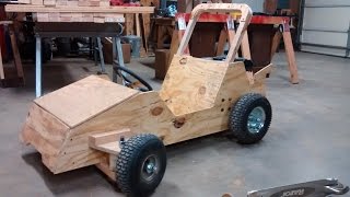 Wood Go Kart Winter Build Status: Go Kart Guru Vlog November 2015