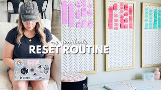 90 DAY RESET ROUTINE 📋🍂 | new goals, kanban board, & a fresh start