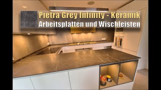 Wuppertal Pietra Grey Infinity Arbeitsplatten und Wischleisten