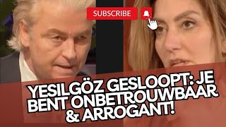 Wilders SLOOPT Yesilgöz! 'Je bent ONBETROUWBAAR \u0026 arrogant!'