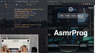 ASMR Programming - Awesome Animated Navbar - No Talking