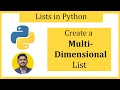 How to create a Multidimensional Python List (2023) | Amit Thinks