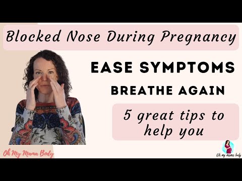 How can I unblock my stuffy nose while pregnant?