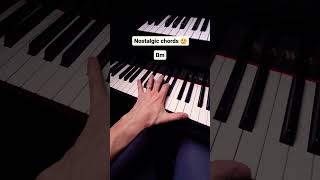 nostalgic chords 🎵 #chordprogression #justpiano #pianolessons #chordsprogression