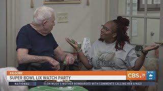 East Texan senior citizens celebrate Super Bowl Sunday