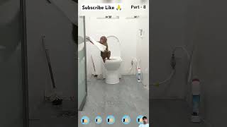 पड़ोसन के बाथरूम में हग देते हैं 😂 | Monkey Vs Cat 🐈 #funny #comedy #funnymonkey #viral #shorts