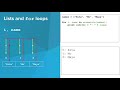 Python- For Loops and Lists