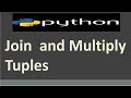 Join  and Multiply Tuples in Python |  Python Tutorial