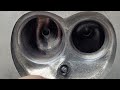 eq ch 318b 318 360 cylinder head fuelie chamber cut mod and measuring.