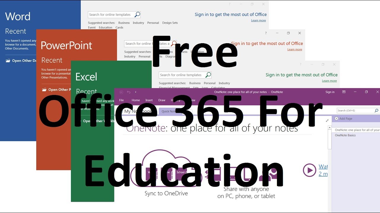 Microsoft Office 365 | Free, Legal & Official Download | For Students ...