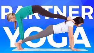 10 minute Partner Yoga Poses for 2 | Fun Challenge Yoga for Couples & Friends