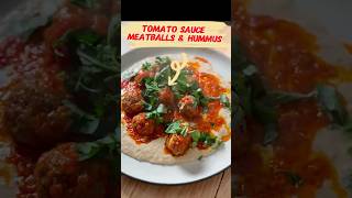 Tomatoe Meatballs- Hummus #food #foodie #cooking #recipe a#shorts #shortvideo #trending #viralvideo