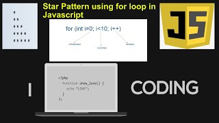 How To Print Left Triangle Star Pattern using for loop Javascript(Logic)