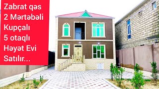 Zabrat qes magistral yola yaxın 2 Mərtəbəli kupçalı 5 otaqlı Həyət Evi Satılır.Tel(055)-777-03-06