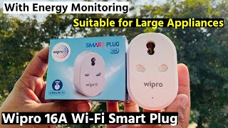 Wipro Smart Plug 16 Amps Unboxing, Setup \u0026 Uses | Best Smart plugs in India