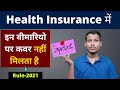 Health Insurance में इन बीमारियो पर Cover नहीं मिलता है - Exclusions । Health Insurance explained