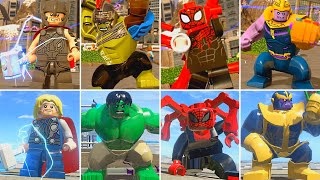 Evolution of Characters in LEGO Marvel games