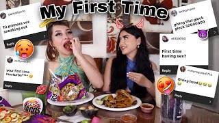 NUESTRA PRIMERA VEZ *LES CONTAMOS TODO* MUKBANG // blancaj