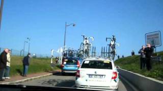 Paris-Nice Start from Team Car