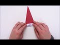 origami santa hat